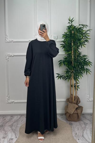 tesettür gökçe elbise füme 266-16,17,19 Füme