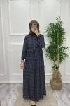 tesettür arzu elbise lacivert  8305 - 7 Lacivert